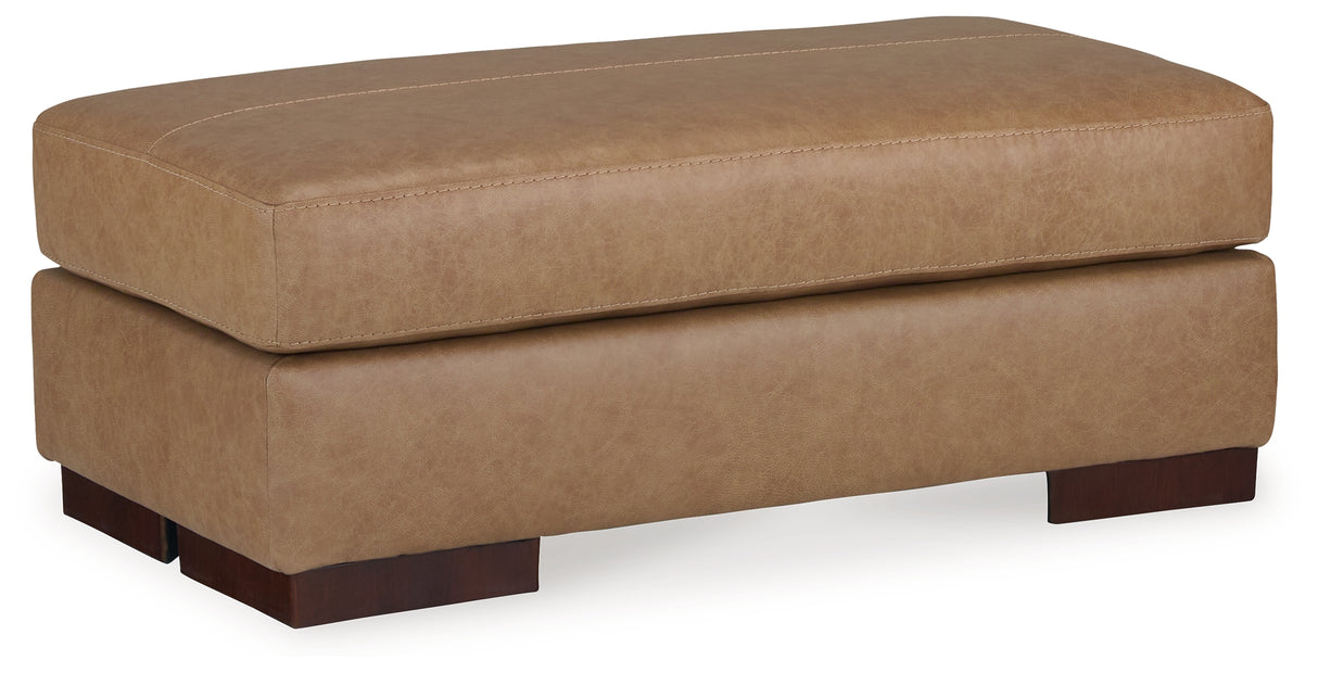 Lombardia Sofa, Loveseat, Chair and Ottoman in Tumbleweed - PKG015470