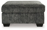 Lonoke 2-Piece Sectional with Ottoman in Gunmetal - PKG015519