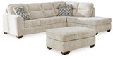 Lonoke 2-Piece Sectional with Ottoman in Parchment - PKG015522