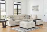 Lonoke 2-Piece Sectional with Ottoman in Parchment - PKG015522