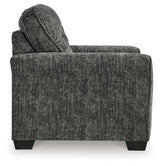 Lonoke Chair and Ottoman in Gunmetal - PKG015437