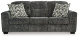 Lonoke Sofa, Loveseat, Chair and Ottoman in Gunmetal - PKG015439