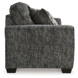 Lonoke Sofa, Loveseat, Chair and Ottoman in Gunmetal - PKG015439