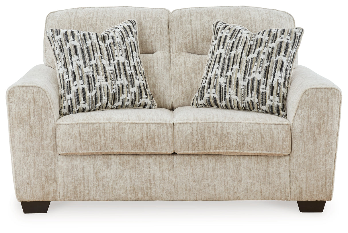 Lonoke Sofa, Loveseat, Chair and Ottoman in Parchment - PKG015442