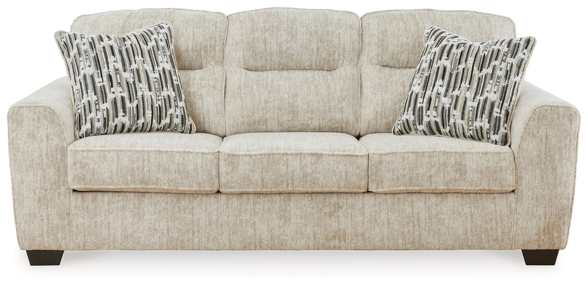 Lonoke Sofa, Loveseat, Chair and Ottoman in Parchment - PKG015442