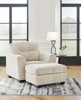 Lonoke Sofa, Loveseat, Chair and Ottoman in Parchment - PKG015442