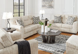 Lonoke Sofa, Loveseat, Chair and Ottoman in Parchment - PKG015442