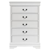 Louis Philippe 5-drawer Bedroom Chest White - 202445