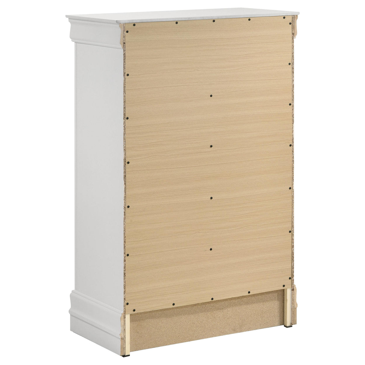 Louis Philippe 5-drawer Bedroom Chest White - 202445