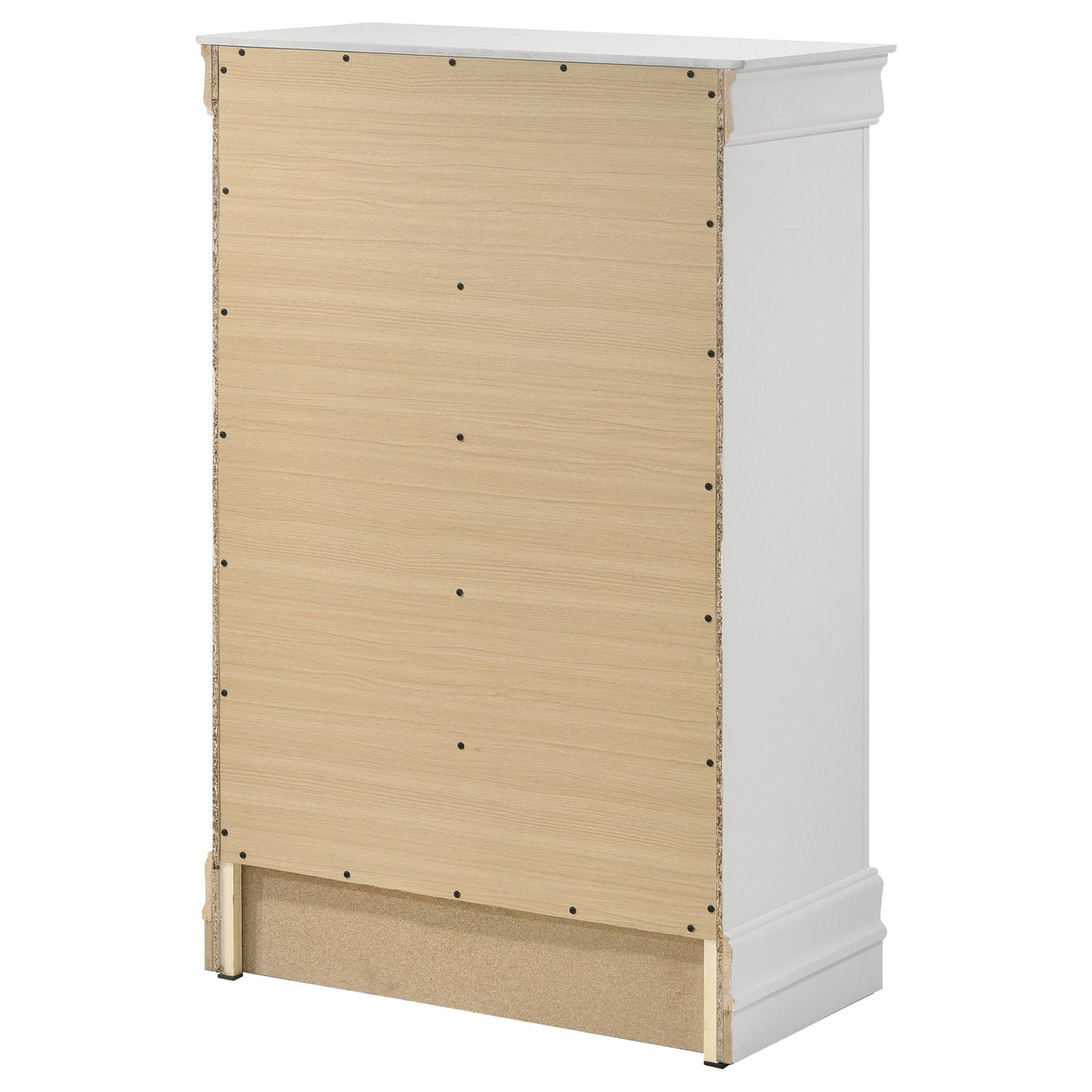 Louis Philippe 5-drawer Bedroom Chest White - 202445