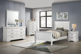 Louis Philippe 5-piece Twin Bedroom Set White - 202441T-S5