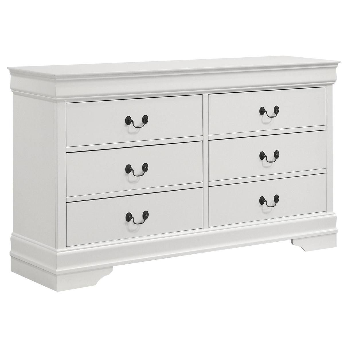 Louis Philippe 6-drawer Dresser White - 202443