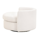 Lourne Petite Swivel Sofa Chair in Livesmart Boucle-Snow - 6644-P.BOU-SNO