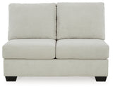 Lowder 4-Piece Sectional with Ottoman in Stone - PKG012996