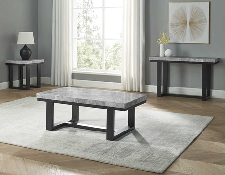 Lucca Gray Marble 3-Piece Table Set from Steve Silver - Luna Furniture