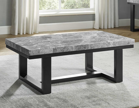 Lucca Gray Marble 3-Piece Table Set from Steve Silver - Luna Furniture