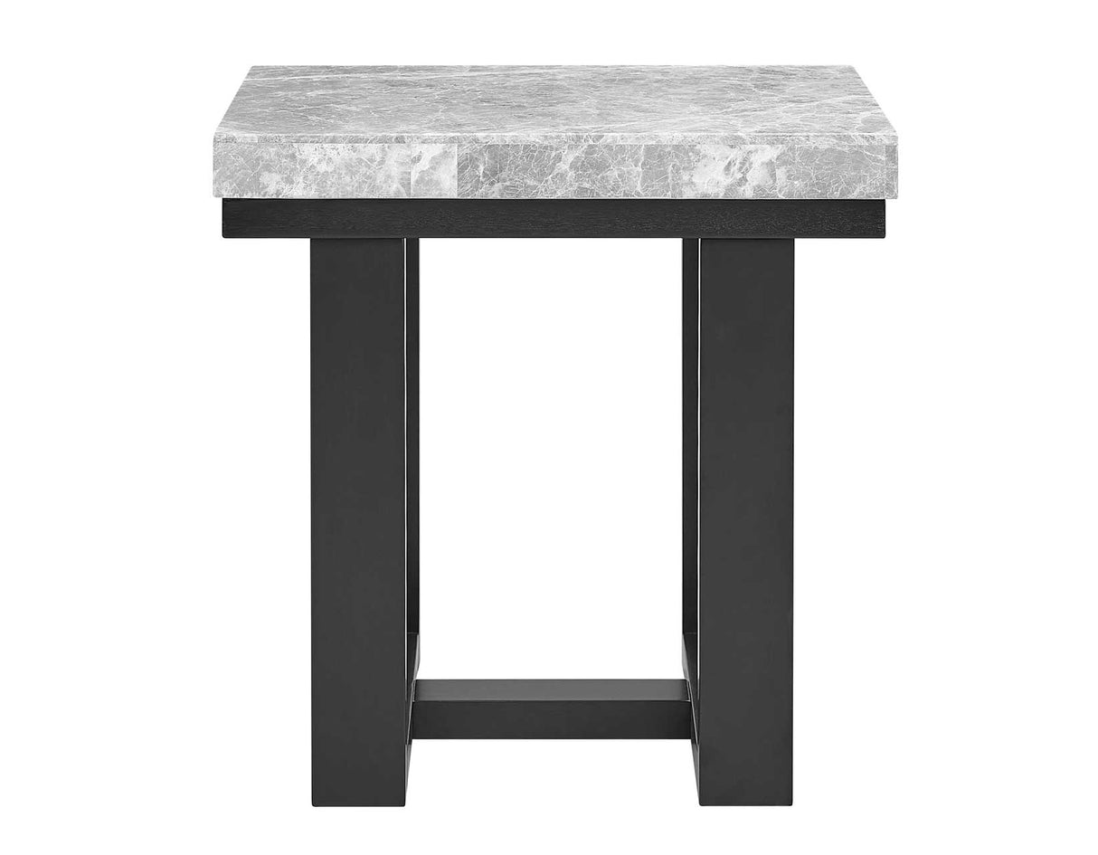 Lucca Gray Marble End Table from Steve Silver - Luna Furniture