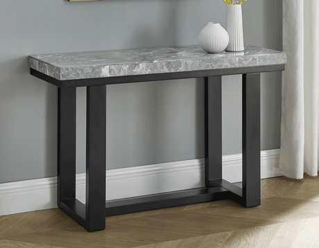 Lucca Gray Marble Sofa Table from Steve Silver - Luna Furniture