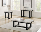 Lucca White Marble Top End Table from Steve Silver - Luna Furniture