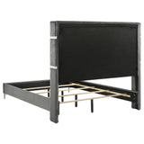 Lucia Grey/Black 4-Piece Eastern King Bedroom Set from Coaster - Luna Furniture