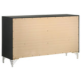 Lucia 6-drawer Dresser Cabinet Black from Coaster - Luna Furniture