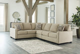 Lucina 3-Piece Sectional with Ottoman in Quartz - PKG013135