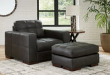 Luigi Chair and Ottoman in Thunder - PKG015458