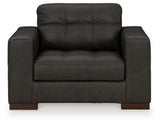 Luigi Chair and Ottoman in Thunder - PKG015458