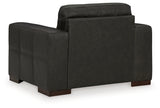 Luigi Chair and Ottoman in Thunder - PKG015458