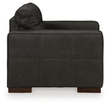 Luigi Chair and Ottoman in Thunder - PKG015458