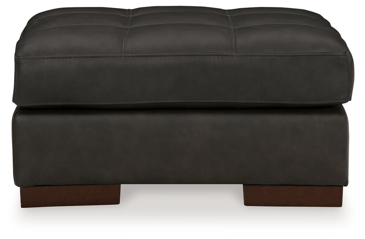 Luigi Chair and Ottoman in Thunder - PKG015458