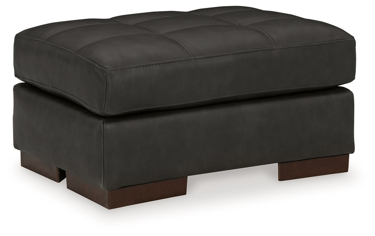 Luigi Chair and Ottoman in Thunder - PKG015458