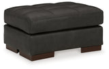 Luigi Chair and Ottoman in Thunder - PKG015458