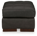 Luigi Chair and Ottoman in Thunder - PKG015458