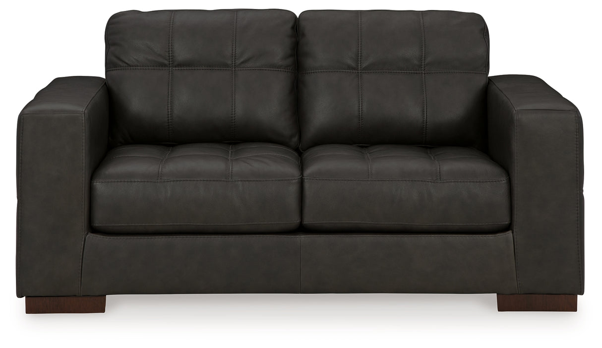 Luigi Sofa, Loveseat, Chair and Ottoman in Thunder - PKG015460