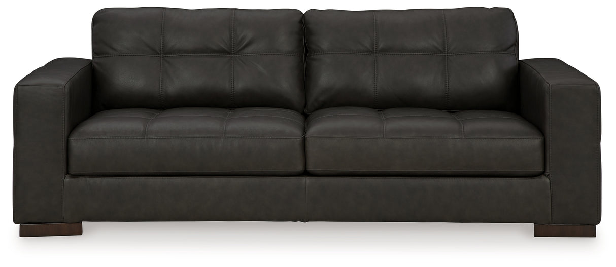 Luigi Sofa, Loveseat, Chair and Ottoman in Thunder - PKG015460