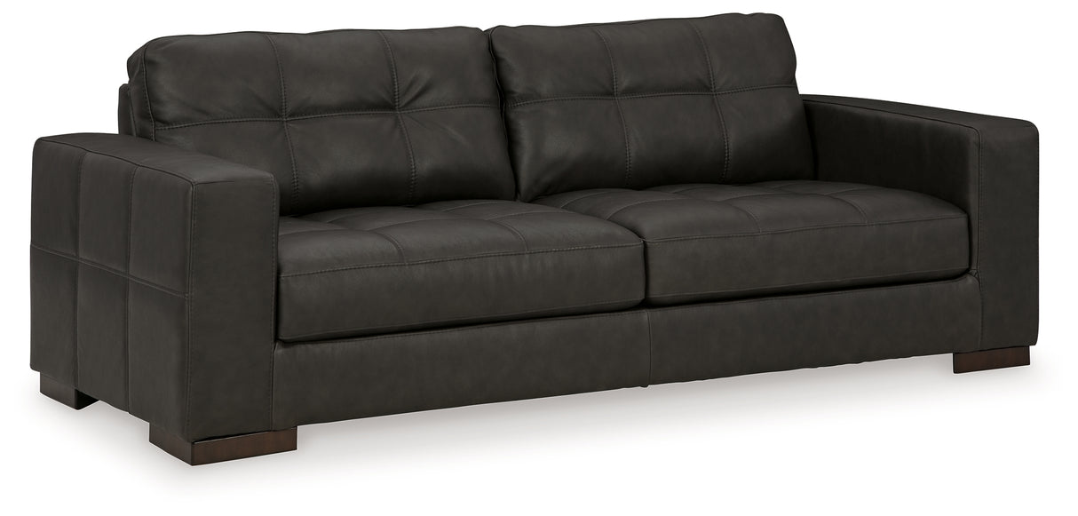 Luigi Sofa, Loveseat, Chair and Ottoman in Thunder - PKG015460