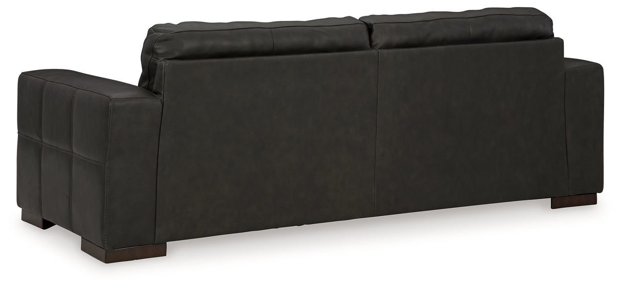 Luigi Sofa, Loveseat, Chair and Ottoman in Thunder - PKG015460