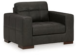 Luigi Sofa, Loveseat, Chair and Ottoman in Thunder - PKG015460