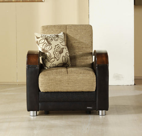 Luna Armchair (Fulya Brown) 2 Pieces - 10-LUN-20967-01-0