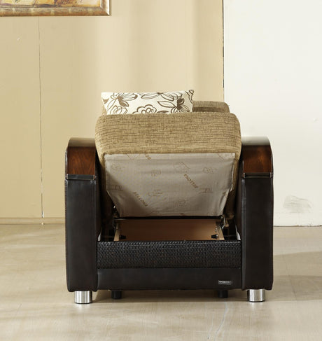 Luna Armchair (Fulya Brown) 2 Pieces - 10-LUN-20967-01-0