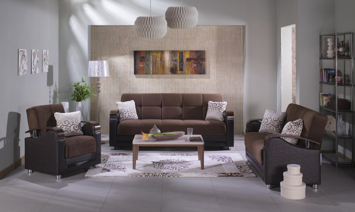 Luna Naomi Brown Loveseat from Bellona - Luna Furniture