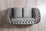 Lupino Gray Velvet Sofa & Loveseat - LUPINOGRAY-SL - 