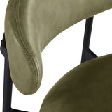 Lupita Vegan Leather Counter Stool in Olive, Set of 2 from Meridian - Luna Furniture