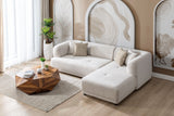 Lyna Ivory 2 Pc RAF Sectional - LYNAIV-2PC