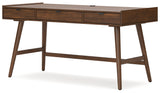 Lyncott Brown 60" Home Office Desk - H615-44 - Luna Furniture