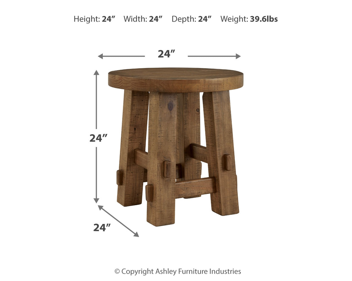 Mackifeld Coffee Table with 2 End Tables in Warm Brown from Ashley - Luna Furniture