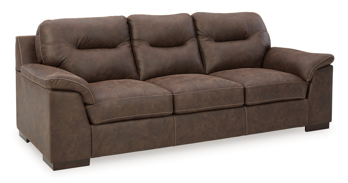 Maderla Sofa, Loveseat and Chair in Walnut - PKG010994