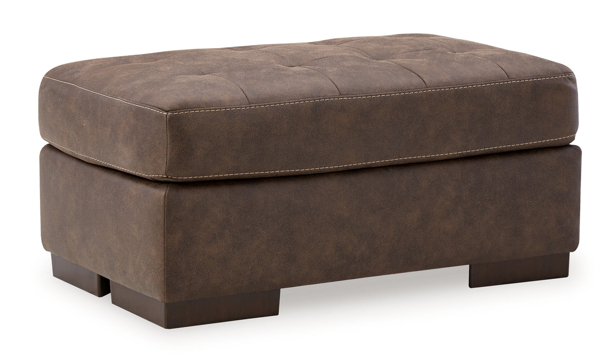 Maderla Sofa, Loveseat, Chair and Ottoman in Walnut - PKG010995