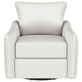 Madia Vanilla Upholstered Slope Arm Swivel Club Chair from Coaster - Luna Furniture